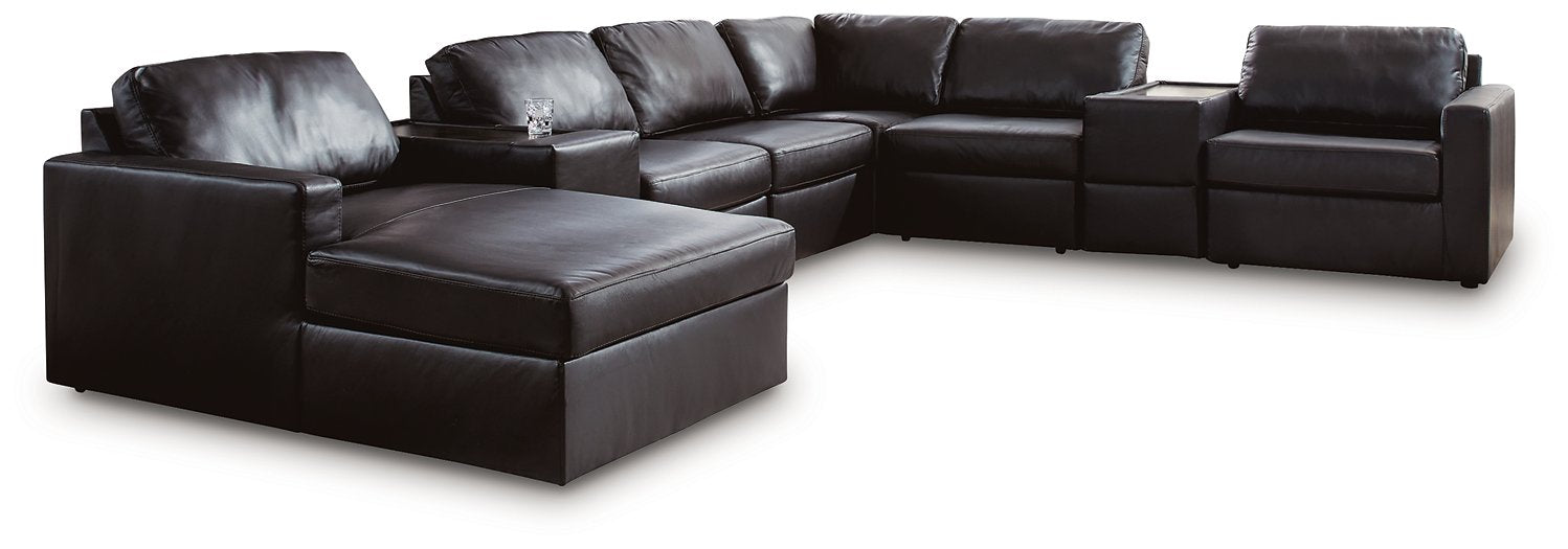 Modmax II Sectional with Chaise and Storage Consoles