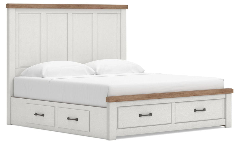 Ashley Savonport King Panel Storage Bed — Plus