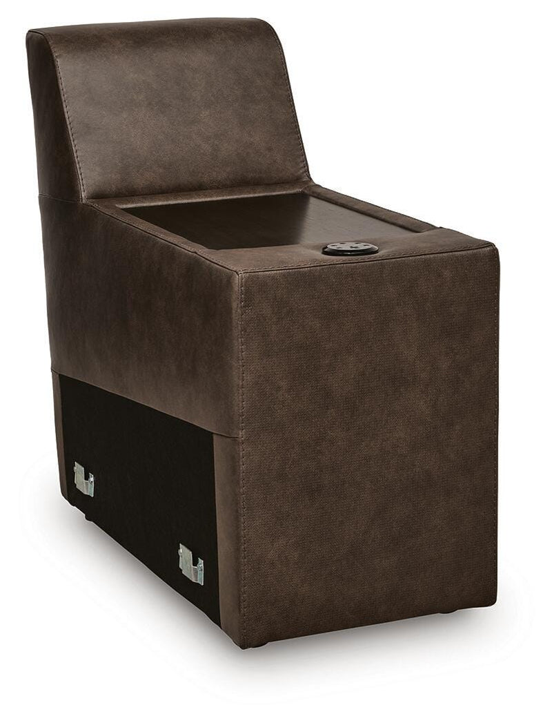 ModZ Power Reclining Sectional Loveseat with Audio Console