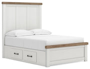 Ashley Savonport Full Panel Bed with Storage